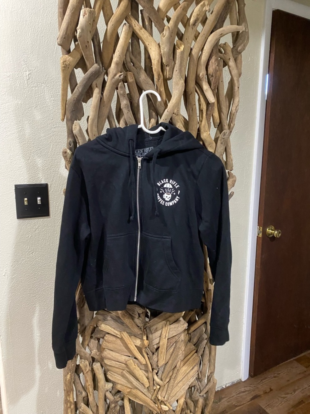 Black Rifle Coffee Co. Women's Black Zip Hoodie Jacket
